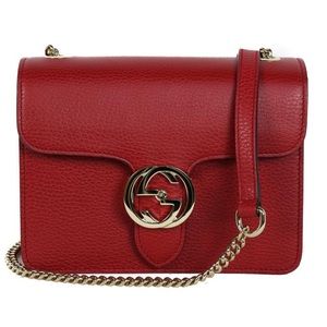🚨Gucci Interlocking Chain Leather Cross Body Bag 🚨